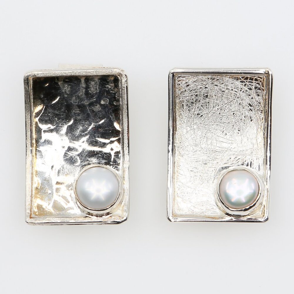 Monica Zamora Balaam Design Sterling Silver & Freshwater Pearl Handmade Pendants
